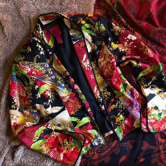 Vintage Asian Inspired Brocade Jacket - Picture 4 of 7